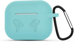MARGOUN for Airpods 3 Case Cover Silicone with Clip, Airpods 3 Case 2021 3rd Generation (Light Green Acqua)